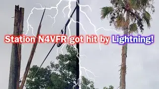 Lightning Strike at my station N4VFR! | Hit by Lightning |