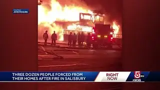 Seaside motel, homes destroyed in wind-fanned 9-alarm fire