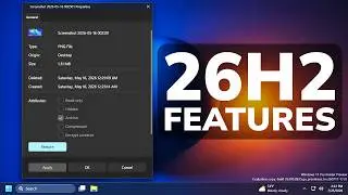 New Windows 11 26H2 Features – New File Properties Modern Dialog and Disable Copilot Key