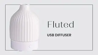 Fluted USB Ultrasonic Diffuser | Airom&eacute; | Diffusers and Essential Oils