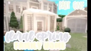 floral spring cottage || family home || bloxburg