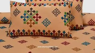 Ethereal Elegance Cotton Embroidery Bedsheet Set