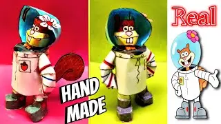 DIY/Adventure in the paper world:How to make Sandy Cheeks cartoon character