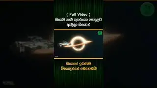 කළු කුහරයකට ඇදිලා ගියොත් මොකද වෙන්නේ? | What If You Fall Into a Black Hole?