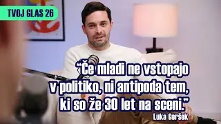 Luka Goršek v podkastu Tvoj glas 26 o politiki, ki je zamudila trenutek