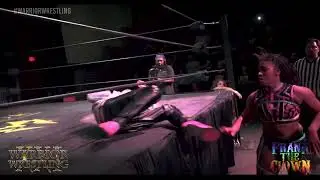 Frank The Clown was Attacked by Athena & Bones were Broken - Warrior Wrestling 21