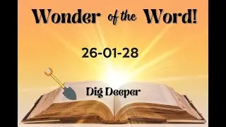 Bible Study - Jan 28, 2026