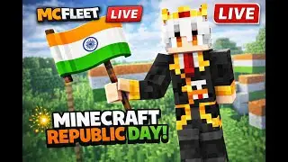 MCFLEET LIVE 🔴 | Building Republic Day Special in Minecraft 🇮🇳 #shorts