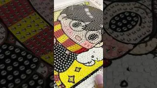 🪄 Harry Potter Diamond Art: Creating Hedwig in Sparkles! ✨🦉 #diamondpainting #asmr #harrypotter