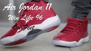 Air Jordan 11 Win Like 96 Gym Red On Feet