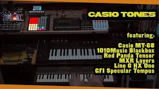 Casio Tones - ambient improvised dawless jam with Casio MT-68, Blackbox sampler and effects
