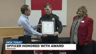 Mauldin Officer Receives Lifesaving Award