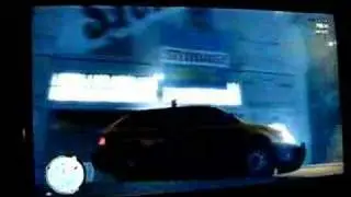 GTA IV taxi and police shootout