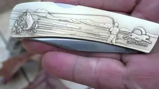 DKC-1105-B Bass Trout Fly Fishing Knife DKC Knives Fisherman Gift