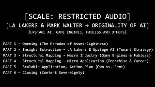 [SCALE: Structure eXpand] | 집주인보다 비싼 세입자: LA 레이커스와 업스테이지 AI가 껍데기를 버린 이유 | Asset-Light 패러독스 (GLOBAL)