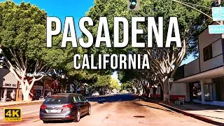 Early Morning Drive In Pasadena [4K] | Colorado Blvd | Downtown Pasadena California