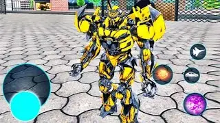 Jet Robot Car Transformation Simulator - Android GamePlay