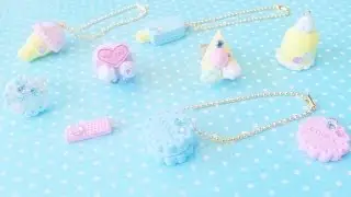 ♥DIY Fuwa Fuwa Glitter Jewelry Kit(スイーツのアクセサリーを作ろう)♥