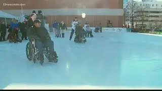 Norfolk Admirals skate with Ability Center