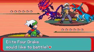 Pokemon Emerald Horizons - vs Elite Four Drake (Draconic Field/Weaker Ice Moves, Challenge Mode)
