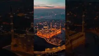 Grand &Ccedil;amlıca Mosque at night 🕌 | Largest mosque is Turkey 🇹🇷 | &Uuml;sk&uuml;dar, Istanbul