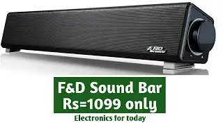 F&D WIRED SOUND BAR||Best Sound Bar for Laptop and PC||Best Bluetooth Sound Bar,F&D,