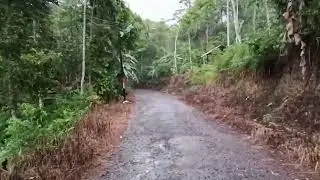 Walking  in The Mountains Suddenly it Rain