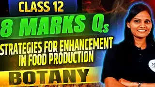 Strategies For Enhancement In Food Production 8Marks || IPE 2025 || PHYSICS IN TELUGU || #botany