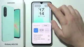 SAMSUNG Galaxy A26 5G: How to Put Calendar on Lock Screen