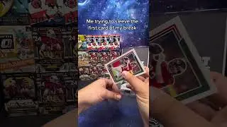 The Struggle of Sleeving Cards During Live Breaks &zwj; #cardbreak #sleeving