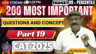 200 Most important questions part - 19 | CAT 2025 | #cat2025 #maths #catquantseries #aptitudetest