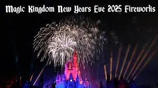 Magic Kingdom New Years Eve 2025 Fireworks - Fantasy in the Sky Full Show in 4K |  Walt Disney World