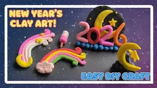 DIY New Year 2026 Clay Art! 🌙✨ Easy Step-by-Step Tutorial 