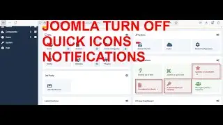 JOOMLA turn off quick icons - notifications