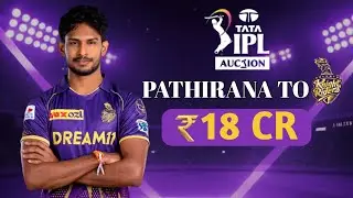 Matheesha Pathirana SOLD for ₹18 CRORE! 😱 KKR&rsquo;s Deadliest Bowling Weapon?&rdquo;
