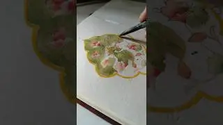 Tezhip floral art ✨ A glimpse into tradition and beauty #Tezhip #viral  #Islam #shorts #satisfying