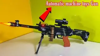 Army Style Machine Toy Gun Unboxing & Testing - The Tricky mine  #thetrickymine #toygun