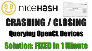 ИСПРАВЛЕНО: Сбой при закрытии Nicehash при запросе устройств OpenCL.