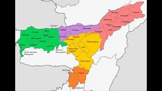 Map of Assam | 35 Districts of Assam | Assam Geography for APSC  CCE