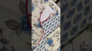 Collar Neck Kurti Design with Angrakha Style