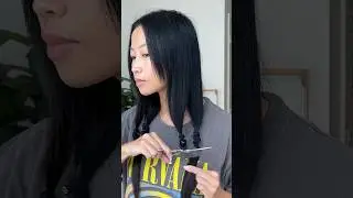 Long bob haircut at home transformation. Full video on my channel 🫶🏼