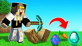 ماين كرافت : تكسر ديرت تحصل علي دايموند ماين كرافت العشوائية (الخشب اصعب من الدايموند)!!؟ 🤣😂