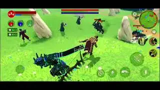 Combat magic spells and swords fight with goblin 😨
