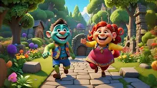 Five Little Trolls Cross the Bridge | Counting & Adventure Song Kids | Fun Animated Nursery Rhyme