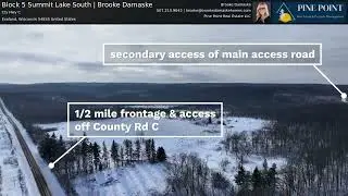 378 Acres with Cold Water Stream for Sale in Sawyer County, Wisconsin | Block 5 Summit Lake South