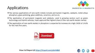 Rare Earth Metals Market Global Trends & Forecast to 2018