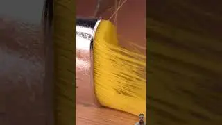 Paint brush strength testing#short#art#yellow#relaxing#satisfying#ytshorts#shortsfeed#video