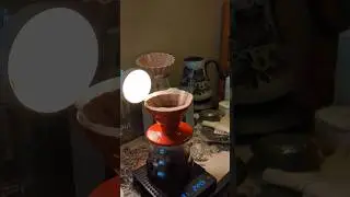 Brewing coffee in Hario v60 #coffee #coffeemaker #coffeelover #caffeine #hariov60