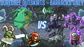 Kingdom Rush Origins: Barracks Only - Duredhel Outskirts - Faustus - Impossible Difficulty