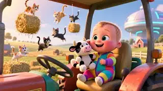 Farm Ride Goes Boom Boom 🚜💥🍼 | Kids Fantasy Song | Learn Numbers and Happy Routines